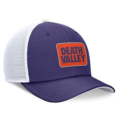 Men's Nike Purple/White Clemson Tigers Local Rise Trucker Adjustable Hat
