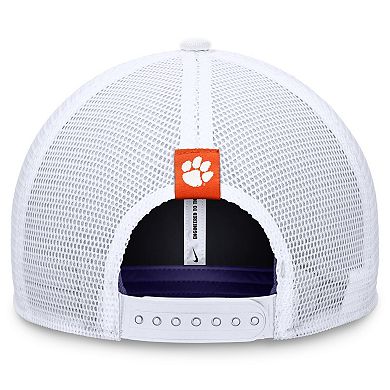 Men's Nike Purple/White Clemson Tigers Local Rise Trucker Adjustable Hat