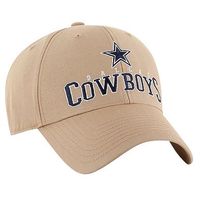 Men's '47 Khaki Dallas Cowboys Powell MVP Adjustable Hat