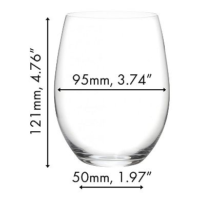 Riedel The O Wine Tumbler Cabernet/Merlot Wine Glass 4-pc Set