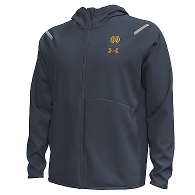 Men's Under Armour Gray Notre Dame Fighting Irish 2024 Shamrock Series Full-Zip Jacket