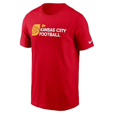 Men's Nike Red Kansas City Chiefs Outline T-Shirt
