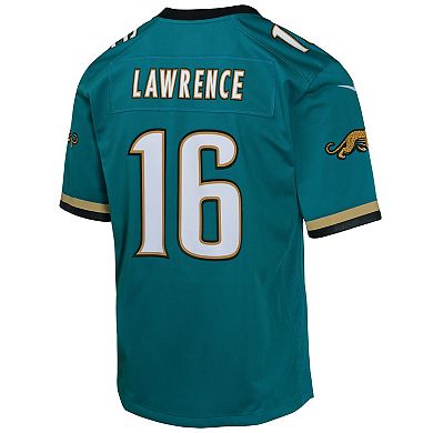 Youth Nike Trevor Lawrence Teal Jacksonville Jaguars Prowler Throwback Player Game Jersey