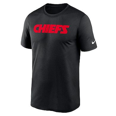 Men's Nike Black Kansas City Chiefs Primetime Legend Wordmark Performance T-Shirt