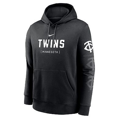 Men's Nike Black Minnesota Twins Fashion Club Pullover Hoodie