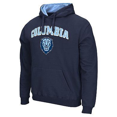 Men's Colosseum Navy Columbia University Arch & Logo Pullover Hoodie