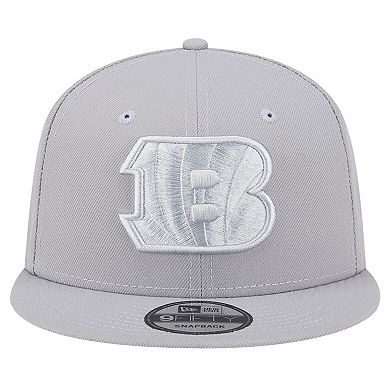 Men's New Era Gray Cincinnati Bengals Color Pack 9FIFTY Snapback Hat
