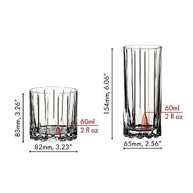 Riedel Drink Specific Glassware Rocks & Highball Set (Set of 8)