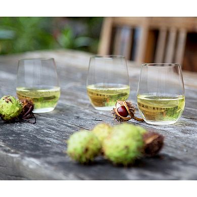 Riedel The O Wine Tumbler Chardonnay/Viognier Wine Glass 4-pc Set
