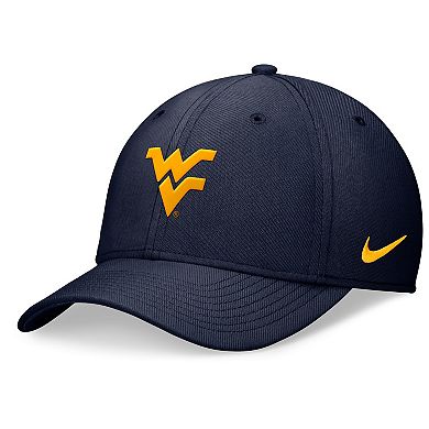 Men's Nike Navy West Virginia Mountaineers 2024 On-Field Swoosh Flex Hat