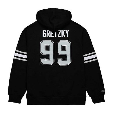 Men's Mitchell & Ness Wayne Gretzky Black Los Angeles Kings 1993 Name & Number Premium Pullover Hoodie