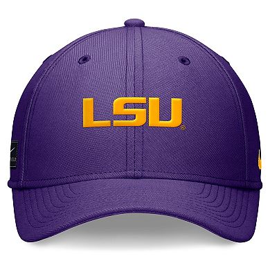 Men's Nike Purple LSU Tigers 2024 On-Field Swoosh Flex Hat