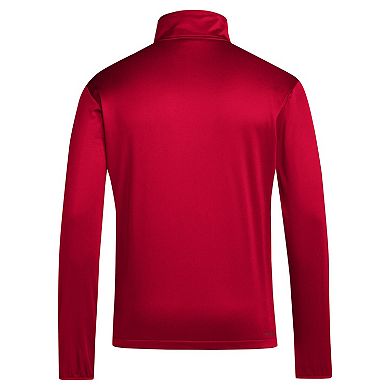 Men's adidas Red NC State Wolfpack 2024 Coaches Sideline Quarter-Zip Top