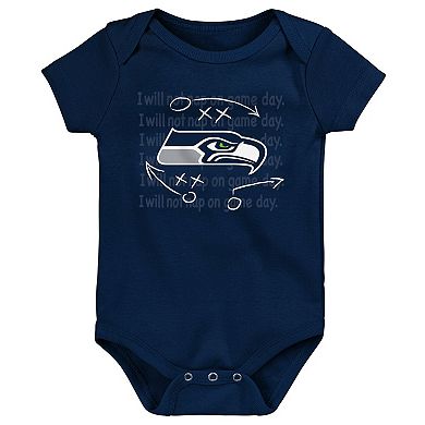 Newborn & Infant Seattle Seahawks Team Starter 3-Pack Bodysuit Set