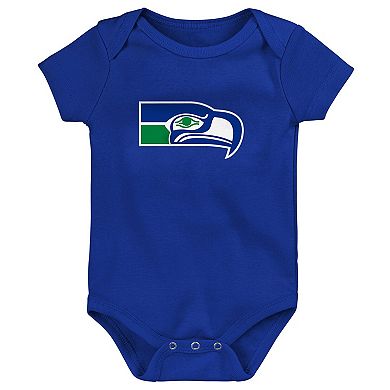 Newborn & Infant Seattle Seahawks Team Starter 3-Pack Bodysuit Set