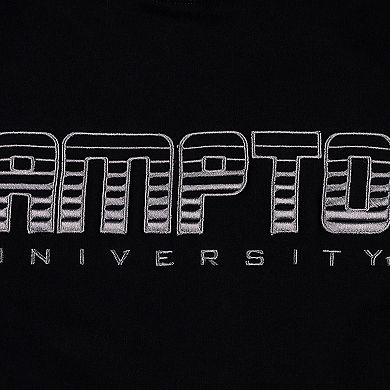 Men's FISLL Black Hampton Pirates Puff Print Sliced Pullover Hoodie