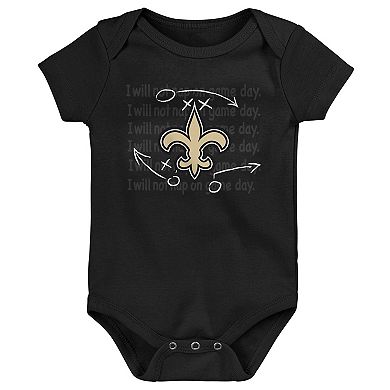 Newborn & Infant New Orleans Saints Team Starter 3-Pack Bodysuit Set