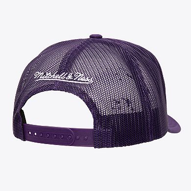 Men's Mitchell & Ness Purple Los Angeles Lakers Core Evergreen OTC Trucker Adjustable Hat