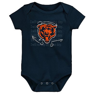 Newborn & Infant Chicago Bears Team Starter 3-Pack Bodysuit Set