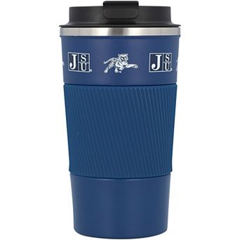 Jackson State Tigers 18oz Coffee Tumbler with Silicone Grip