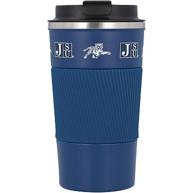 Jackson State Tigers 18oz Coffee Tumbler with Silicone Grip
