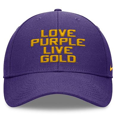 Men's Nike Purple LSU Tigers Local Rise Adjustable Hat