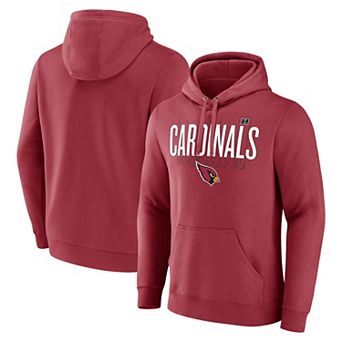 Men's Fanatics Cardinal Arizona Cardinals Pylon Outline Pullover Hoodie
