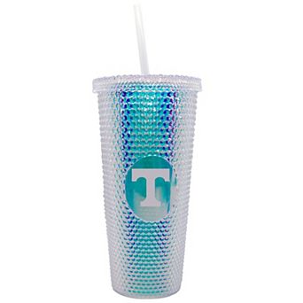 Tennessee Volunteers 24oz. Iridescent Studded Travel Tumbler with Straw