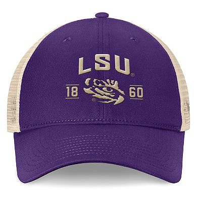 Men's Top of the World Purple LSU Tigers Heritage Waylon Trucker Adjustable Hat