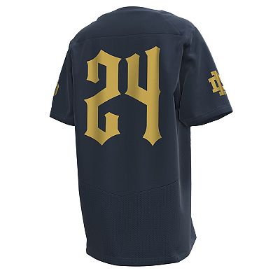Youth Under Armour Navy Notre Dame Fighting Irish 2024 Shamrock Series Replica Jersey
