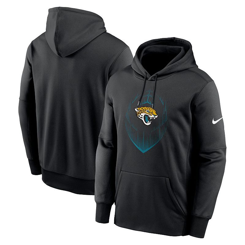 Men's Nike Black Jacksonville Jaguars Icon Performance Pullover Hoodie, Size: 2XL