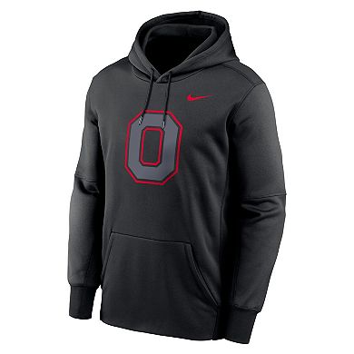 Men's Nike Black Ohio State Buckeyes Color Pop Performance Fleece Pullover Hoodie