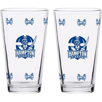 Hampton Pirates Two-Pack Knockout 16oz. Pint Glass Set