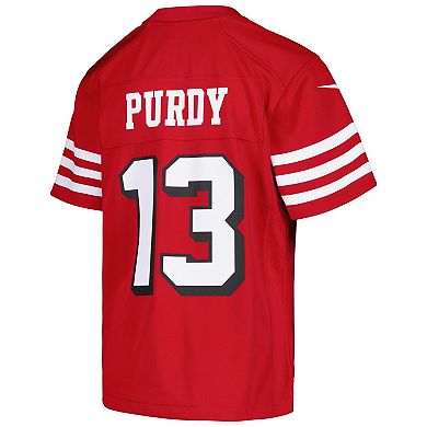 Youth Nike Brock Purdy Scarlet San Francisco 49ers Game Jersey