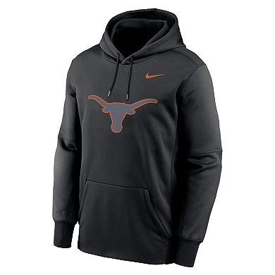 Men's Nike Black Texas Longhorns Color Pop Performance Fleece Pullover Hoodie