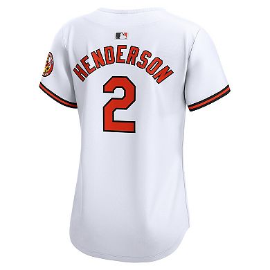 Women's Nike Gunnar Henderson White Baltimore Orioles Home Limited Player Jersey