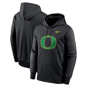 Men's Nike Black Oregon Ducks Color Pop Performance Fleece Pullover Hoodie