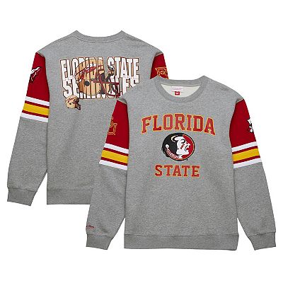 Men's Mitchell Ness Heather Gray Florida State Seminoles