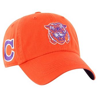Men's '47 Orange Clemson Tigers Vintage Sure Shot Franchise Fitted Hat
