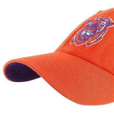 Men's '47 Orange Clemson Tigers Vintage Sure Shot Franchise Fitted Hat