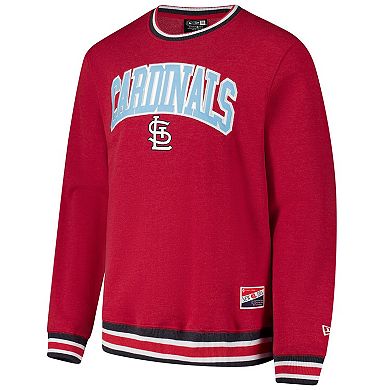 Men's New Era Red St. Louis Cardinals Father's Day Pullover Sweatshirt