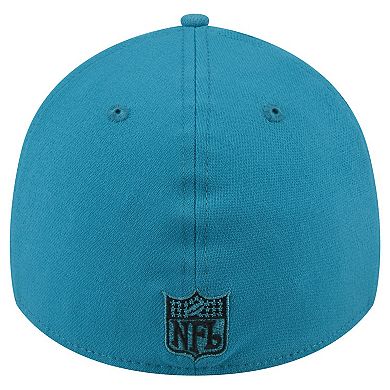 Men's New Era Teal Jacksonville Jaguars Throwback Logo Standard 39THIRTY Flex Hat