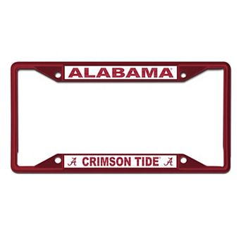 WinCraft Alabama Crimson Tide Chrome Color License Plate Frame