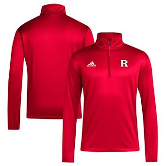 Men's adidas Scarlet Rutgers Scarlet Knights 2024 Coaches Sideline Quarter-Zip Top