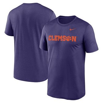 Men's Nike Purple Clemson Tigers Primetime Legend Wordmark T-Shirt