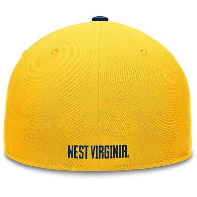 Men's Top of the World Gold/Navy West Virginia Mountaineers Rally Two-Tone Fitted Hat