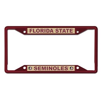 WinCraft Florida State Seminoles Chrome Color License Plate Frame