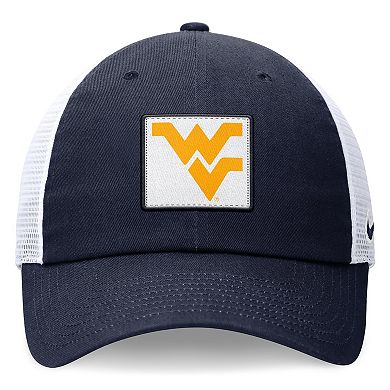 Men's Nike Navy/White West Virginia Mountaineers Primetime Club Trucker Adjustable Hat