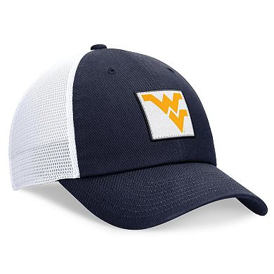 Men's Nike Navy/White West Virginia Mountaineers Primetime Club Trucker Adjustable Hat