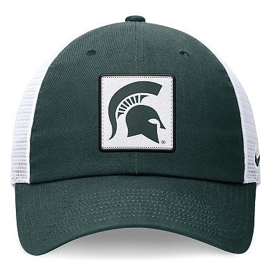 Men's Nike Green/White Michigan State Spartans Primetime Club Trucker Adjustable Hat